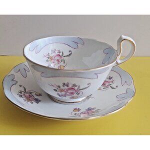 Antique Royal Albert Bone China Doris Shape Cup & Saucer set #2519 1920